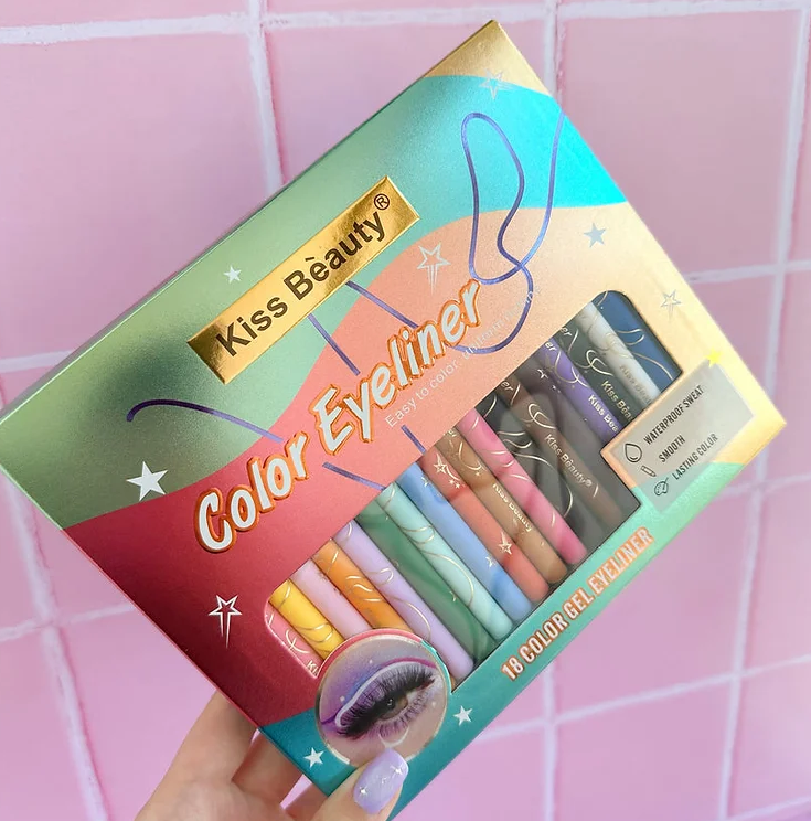 Delineadores de Ojos a Prueba de Agua – 18 Colores Retráctiles