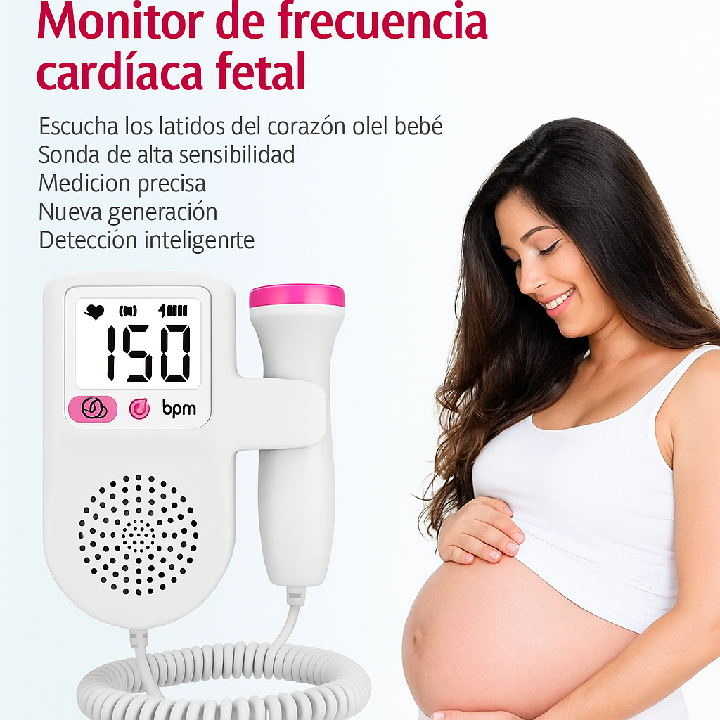 Monitor de Frecuencia Cardíaca Fetal – Doppler Portátil