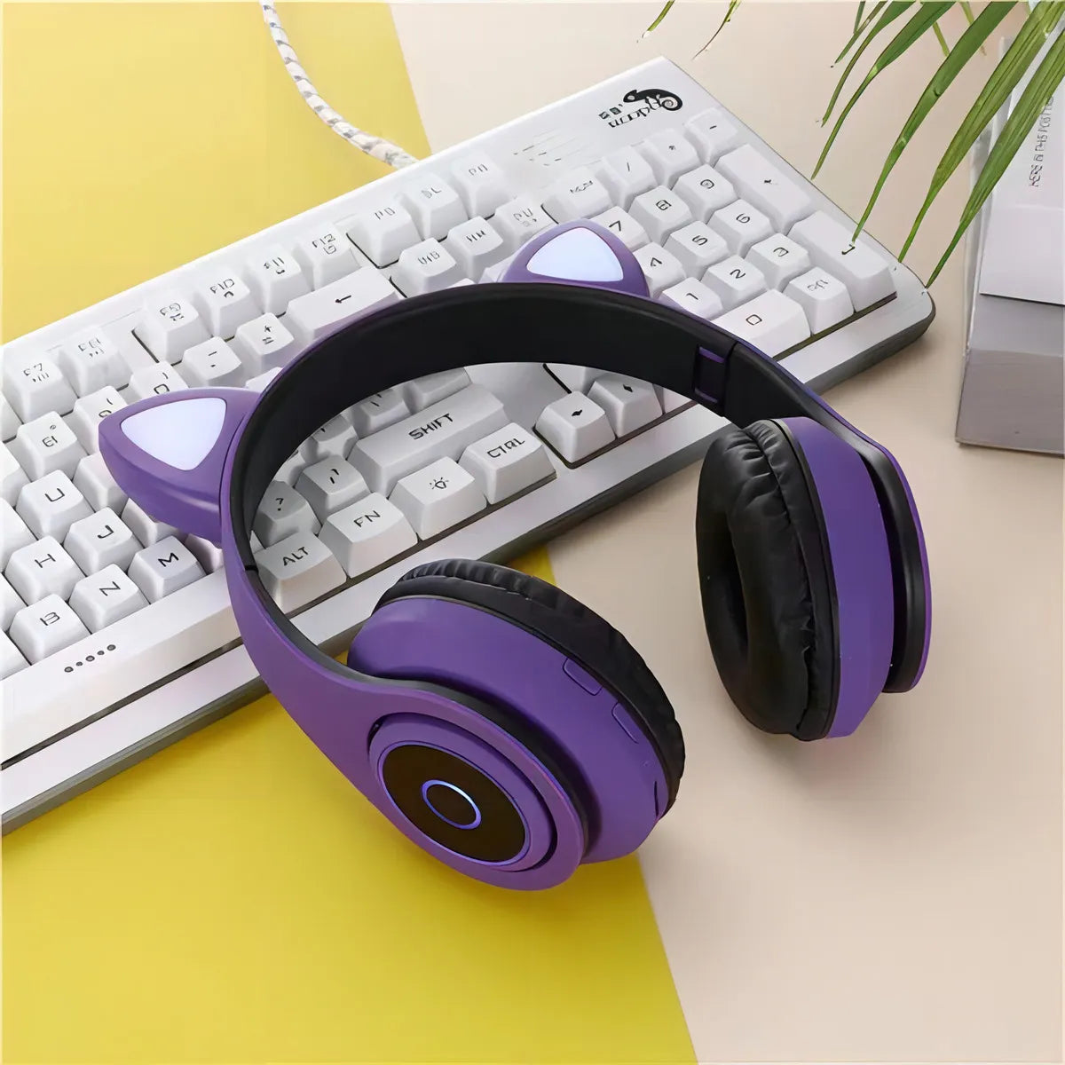 Audífonos Gatito Bluetooth 5.0 – ¡Lleva tu Música con Estilo y Ternura!