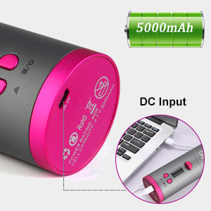 Rizador de Pelo Automático Inalámbrico – LCD + USB Inteligente