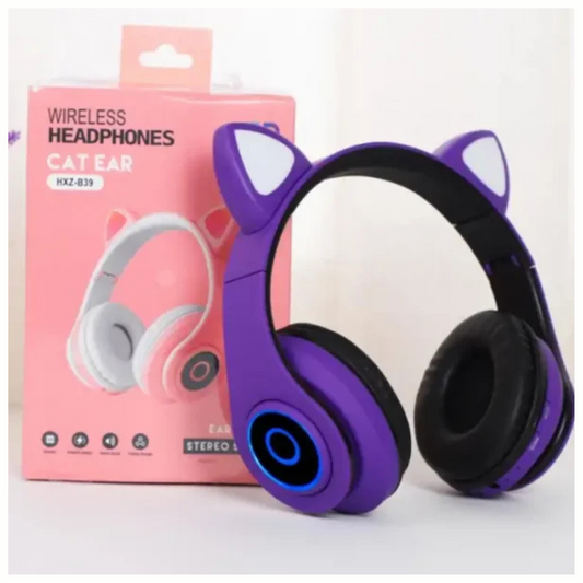 Audífonos Gatito Bluetooth 5.0 – ¡Lleva tu Música con Estilo y Ternura!