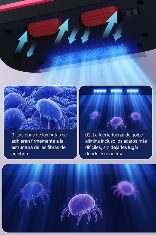 Aspirador Anti-ácaros para Colchones y Sofás